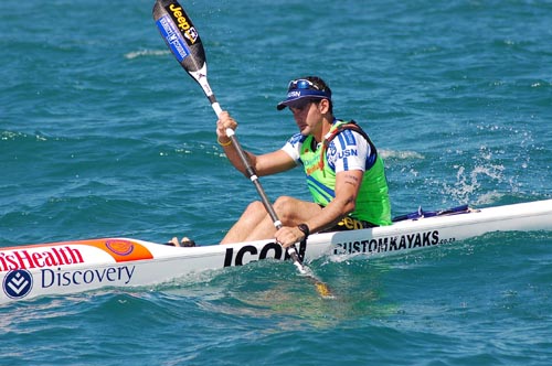 Barry Lewin wins Hansa Knysna Sedgefield surf ski race